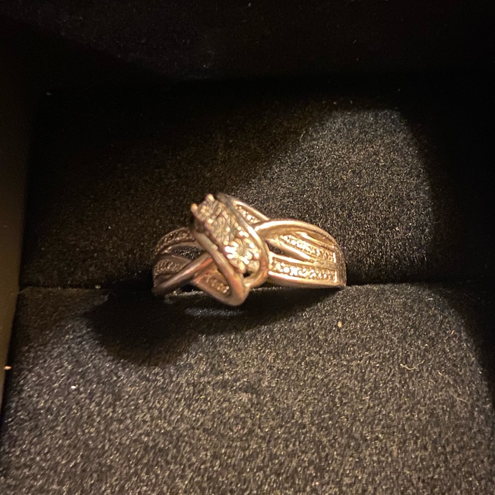 Sterling Silver, Diamond Accent Ring